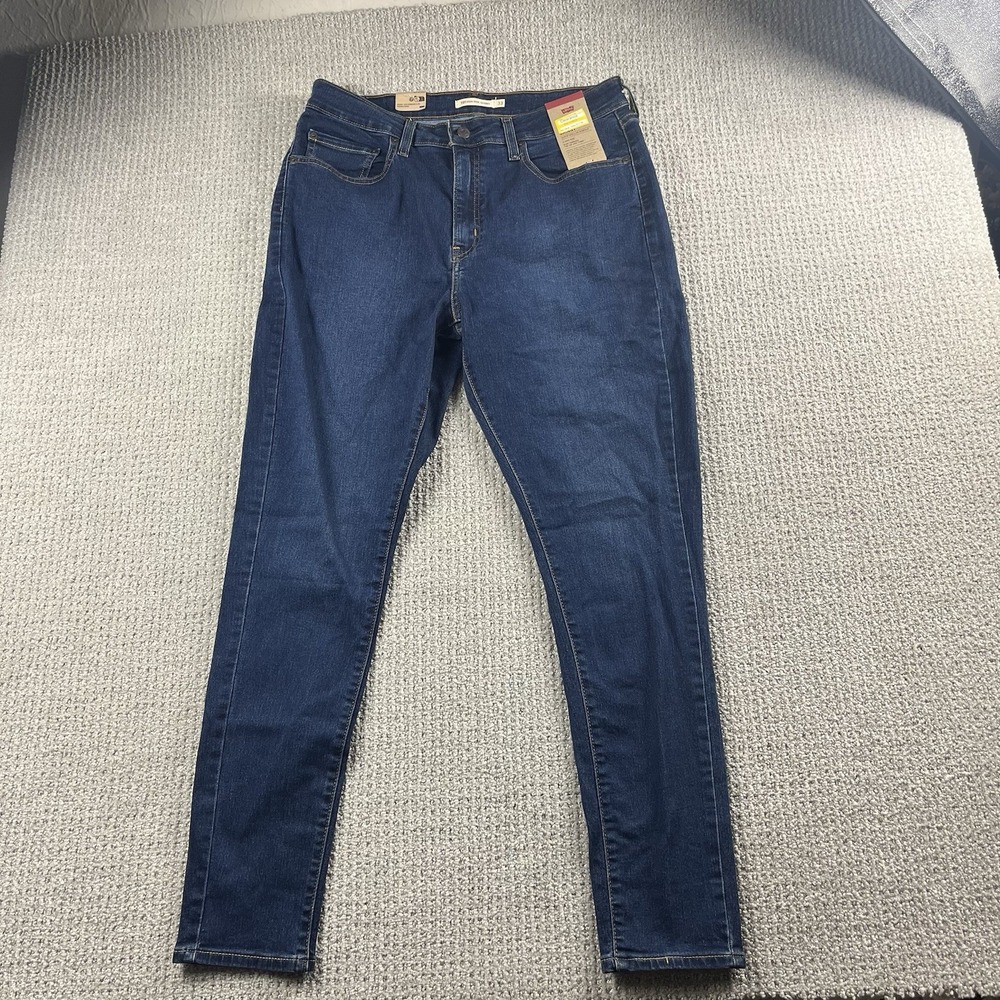 Levis 721 High Rise Skinny Jeans Womens 33x30 Blue Stretch Denim 18882-0782 NWT